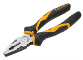 TOLSEN TOL385-10017 ბრტყელტუჩა მეტალის რეზინის სახელურით 200mm,8