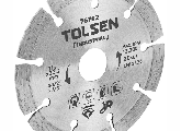 TOLSEN TOL444-76707 მეტლახის საჭრელი დისკი ჩაჭრილი 230X22.2mm